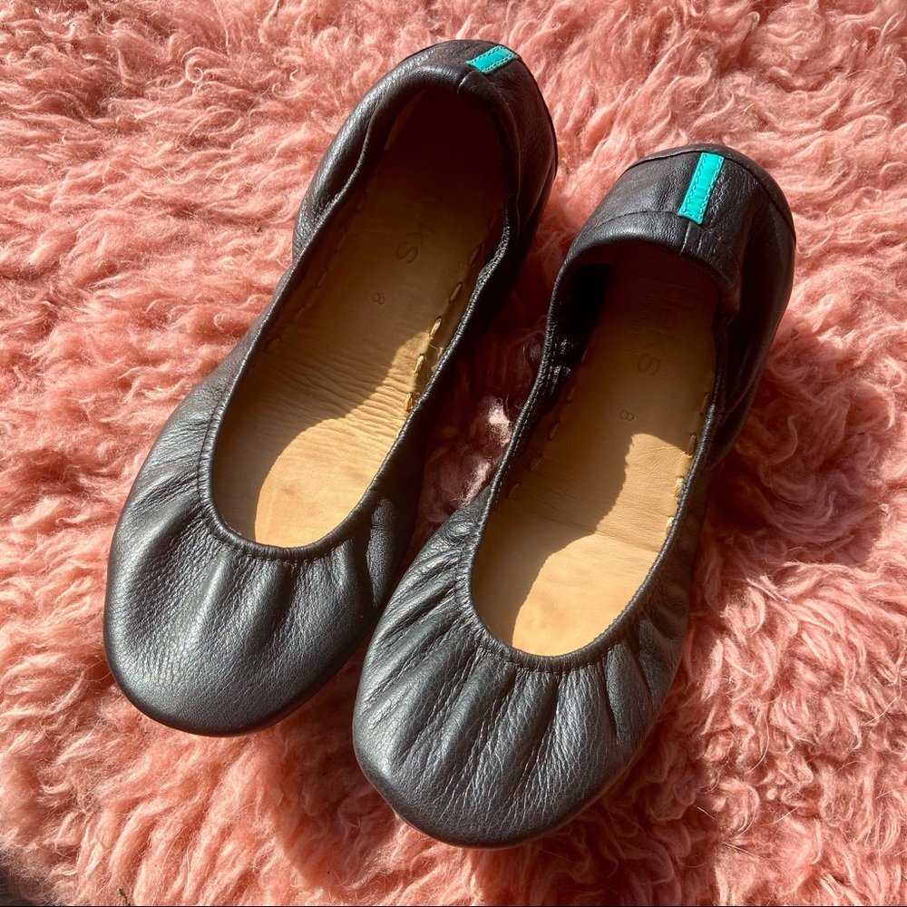 Matte Black Tieks Size 8